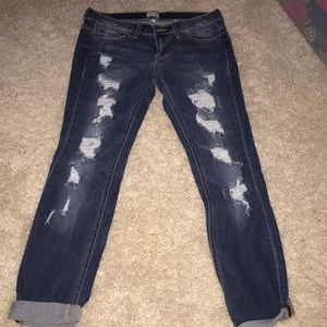 Distressed skinny